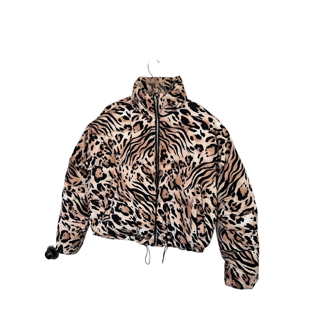 Forever 21 Leopard prints puffer jacket